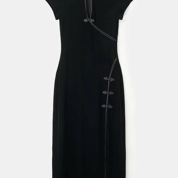 Asian style Mango dress toggle fastening - Picture 2 of 3